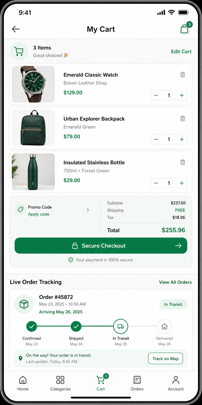 Stop answering “where’s my order?” screen from a Wve Labs eCommerce app
